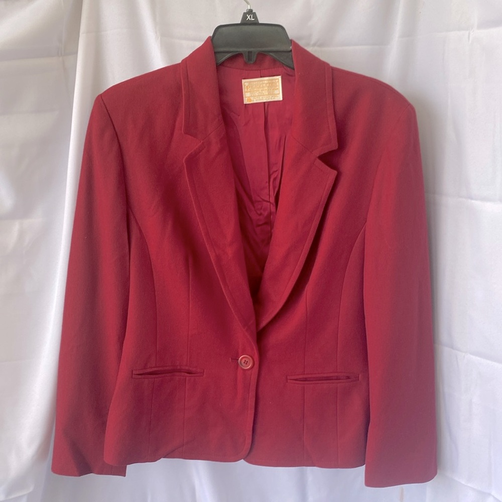 Pendleton red wool blazer